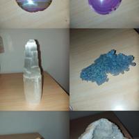 collezione di pietre e minerali