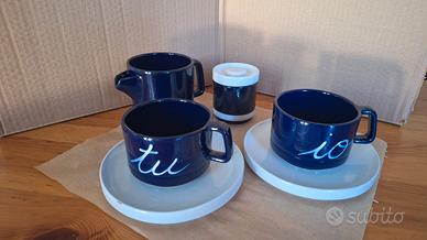 Set Tazze tu-io con lattiera e zuccheriera
