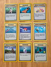 Lotto 9 Carte Pokemon Addestramento Trainer 