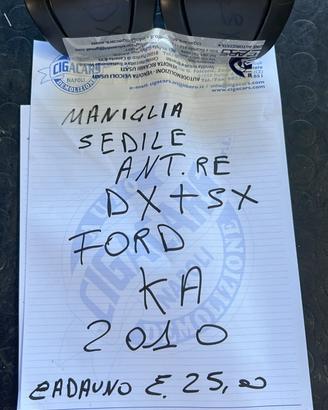 FORD KA 2010 MANIGLIE SEDILE RIBALTABILE SX/DX