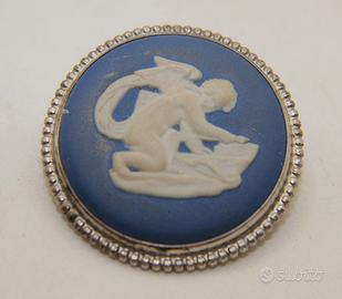 Wedgwood argento sterling spilla neoclassica diasp