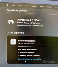  AirPods Pro 2ª Gen (Versione USB-C) - Orig