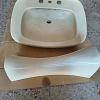 Lavabo in ceramica 2 pezzi