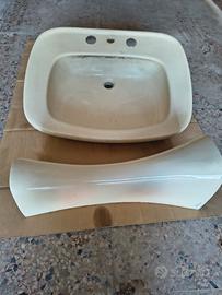 Lavabo in ceramica 2 pezzi