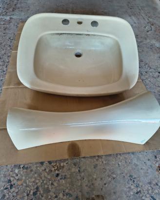 Lavabo in ceramica 2 pezzi