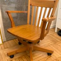 Sedia rotelle legno vintage