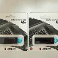 2 x Pendrive Kingston 64GB nuove DTX/64GB