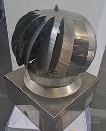 Fumaiolo Girevole Tirafumo radiante acciaio