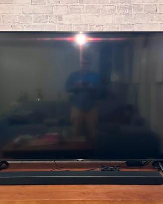 Samsung Qled 75” + Soundbar e Subwoofer Harman