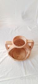 Vaso in terracotta colorato naturale