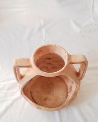 Vaso in terracotta colorato naturale