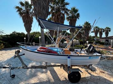 Barca 4,20 m + Motore+carrello omologato