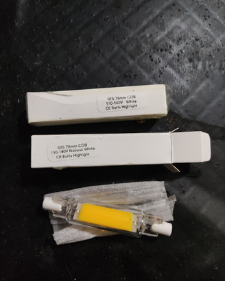 Due lampadine Led RS7 78mm 25 wat