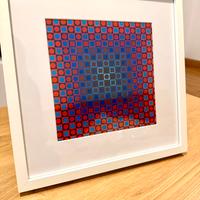 Quadro 1975 Victor Vasarely  serigrafia optical