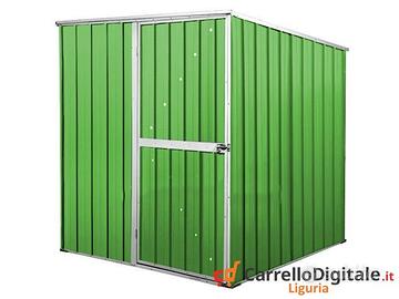 Box da giardino lamiera 175x185cm verde chiaro