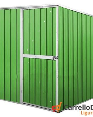 Box da giardino lamiera 175x185cm verde chiaro