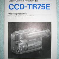 Manuali Videocamera SONY CCD-TR75E