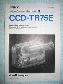 Manuali Videocamera SONY CCD-TR75E