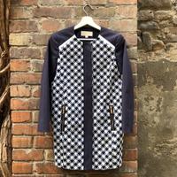 Giacca Michael Kors fantasia optical blu e bianca