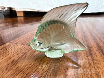 Lalique Pesce Verde light Scultura Cristallo