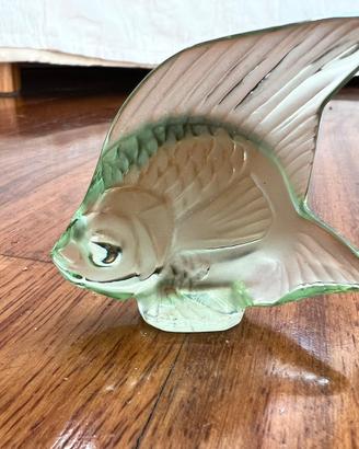 Lalique Pesce Verde light Scultura Cristallo