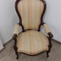 poltrona reclinabile Luigi Filippo '800