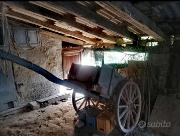 Carretto antico in legno anni '40