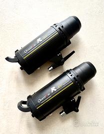 KIT 2 FLASH PROF & 2 KIT BETTERIA