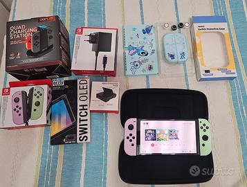 Nintendo switch oled limited edition splatoon + ac