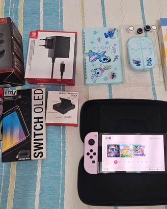 Nintendo switch oled limited edition splatoon + ac