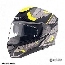 SMK Casco Modulare Gullwing Tekker - Grigio Fluo -