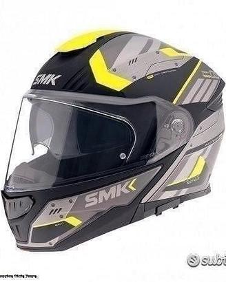 SMK Casco Modulare Gullwing Tekker - Grigio Fluo -