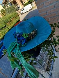 cappello paglia e pietre dure