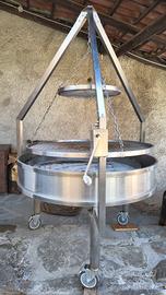 Barbecue inox professionale grande