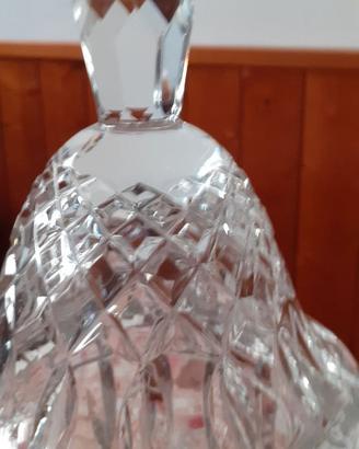 Vaso in cristallo con coperchio