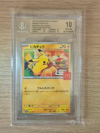 Carta Pokemon Pikachu McDonald's 020 BGS 10