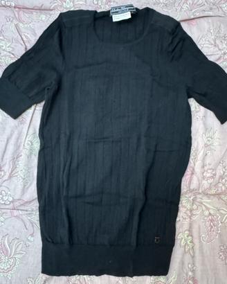 T-shirt in lana Ferragamo