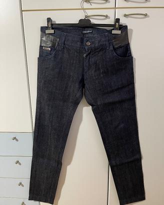 Jeans dolce e gabbana uomo taglia 48 con applicaz