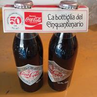 Coppia di bottiglie Coca Cola vintage 