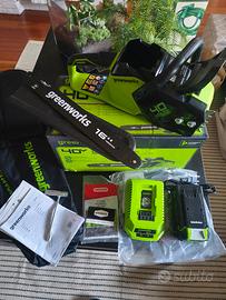 Motosega Greenworks lama da 40 cm 40v