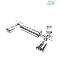 SILENZIATORE DI SCARICO DOPPIA USCITA IN INOX PER 