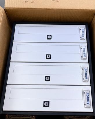 ALUBOX Cassetta Postale Condominiale 4 Posti Nuova