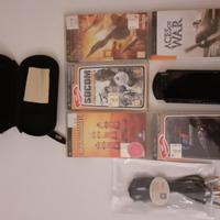 Console da gioco PSP-3004, custodia e giochi