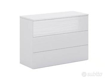 Comò Conforama Mia 3 cassetti bianco frassino - nu