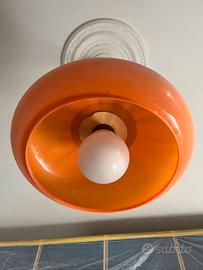 Lampadario vintage arancione