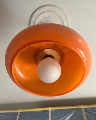 Lampadario vintage arancione