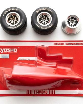 Ricambi Kyosho Carrozzeria post. e Ruote BBS 1:8