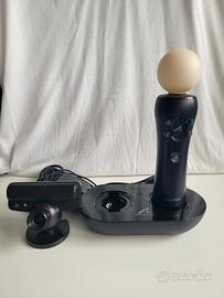 PS3 Move controller + PS Eye + Base di ricarica