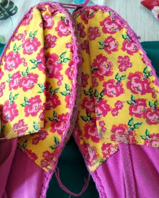 espadrillas by Fiorucci in tela fantasia nr 40