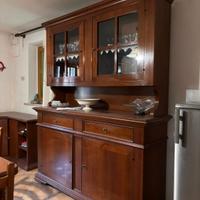 mobile legno, sala cucina divisibile 